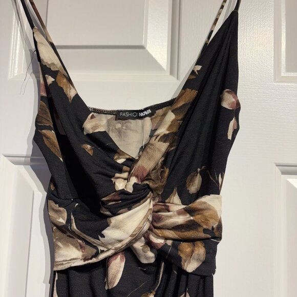 NWT - Fashion Nova Floral Midi Dress (XS) - Picture 5 of 9